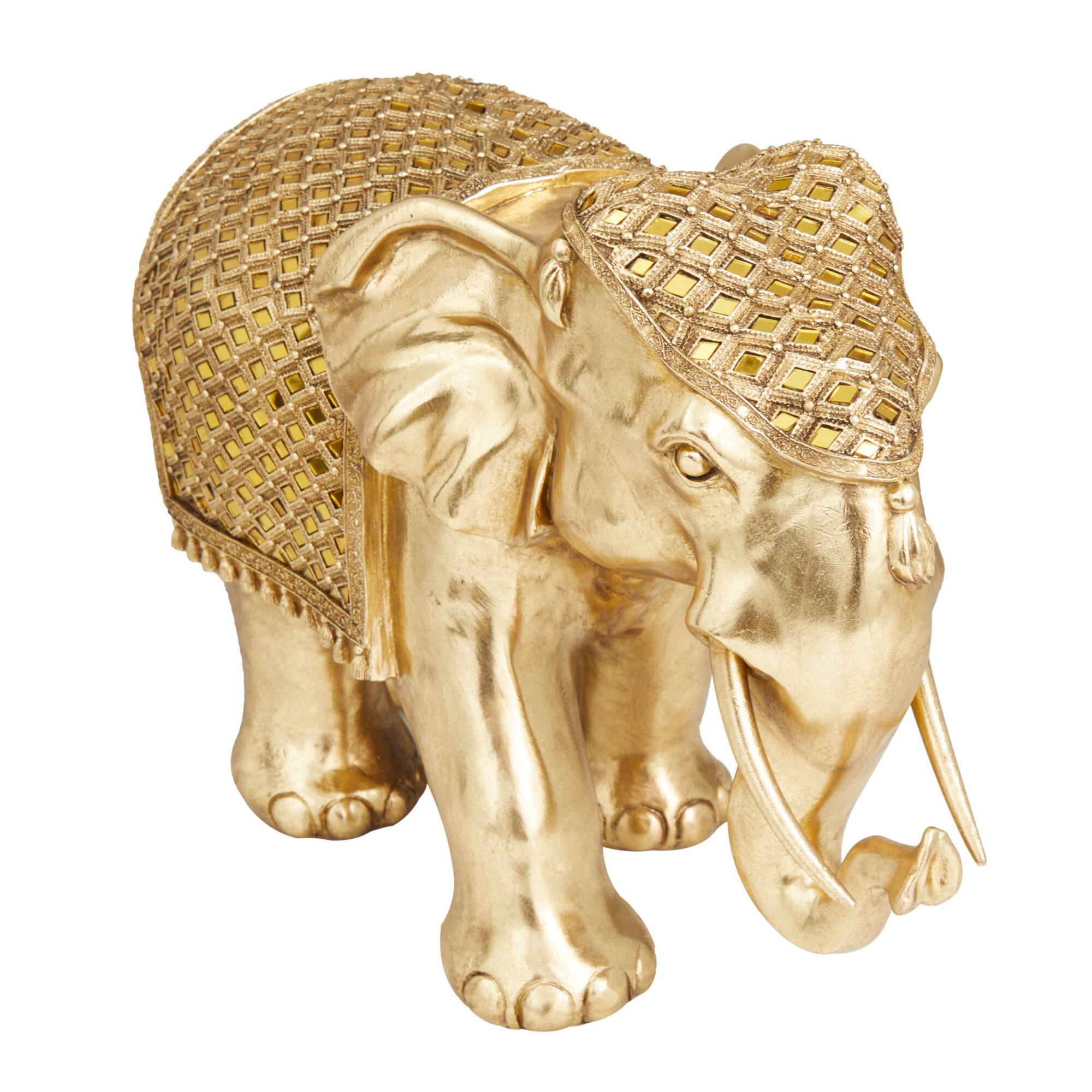 21" Gold Jungle Glam Sculpture